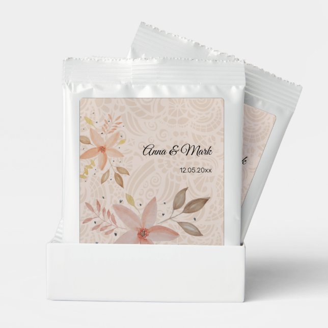 Sweet Terracotta Blush Wreath With Lace Margarita Drink Mix (Pair)