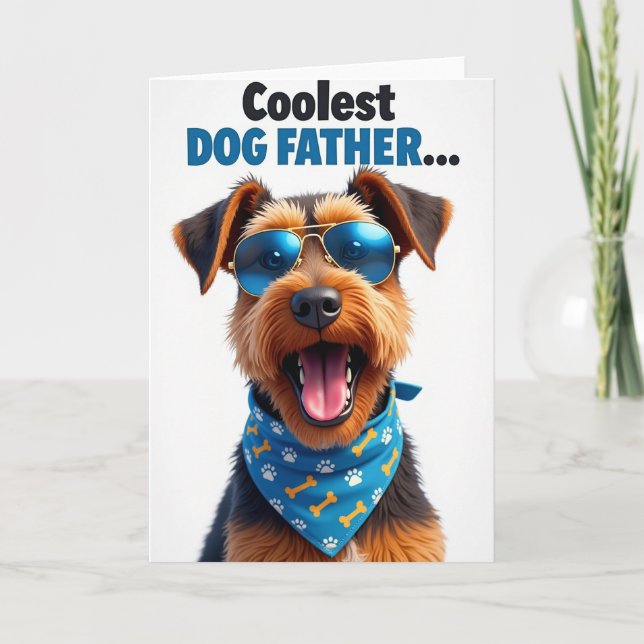 Sweet Terrier Fathers Day Card (Front)