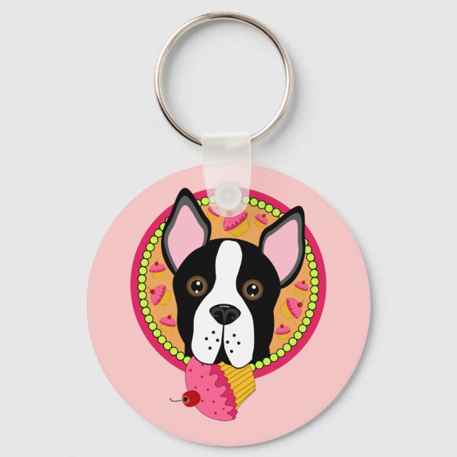 Sweet Terrier Keychain (Front)