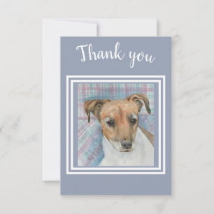 Sweet Terrier Puppy Thank You Card