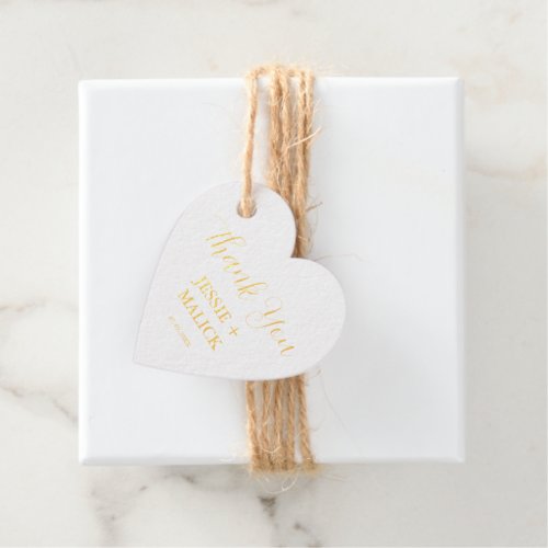 Sweet Thank You For Celebrating with us Wedding  Foil Favor Tags