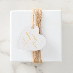 Sweet Thank You For Celebrating with us Wedding Foil Favor Tags