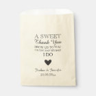 Sweet Thank You Wedding Favor Candy Bar Buffet