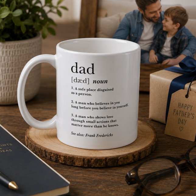 Sweet Thoughtful Dad Definition Father’s Day Gift Coffee Mug (Creator Uploaded)