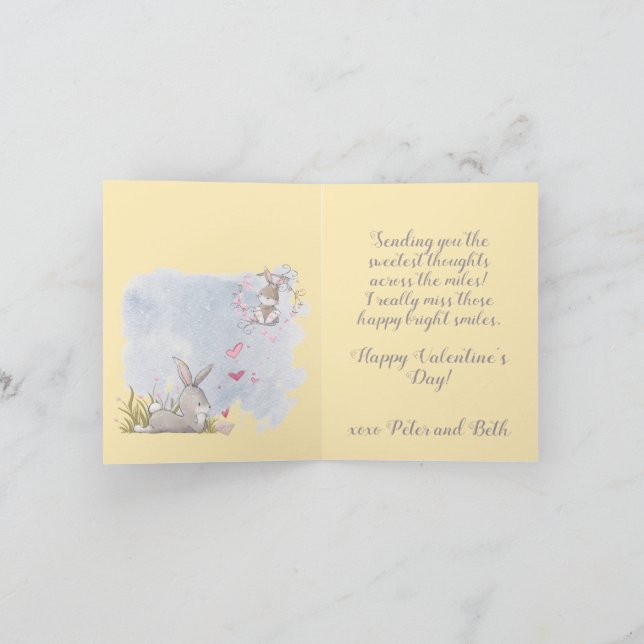 Sweet Thoughts of You Holiday Card (Inside)