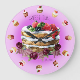 Sweet time large clock