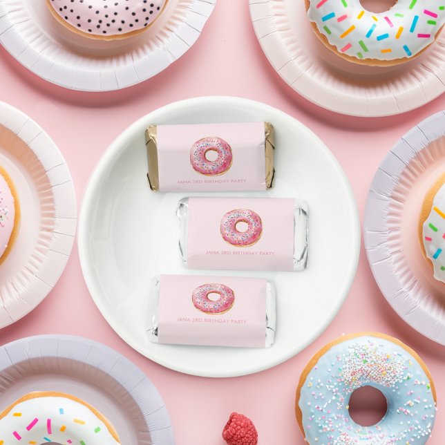 Sweet Time Pastel Pink Donut Birthday Hershey's Miniatures (Creator Uploaded)
