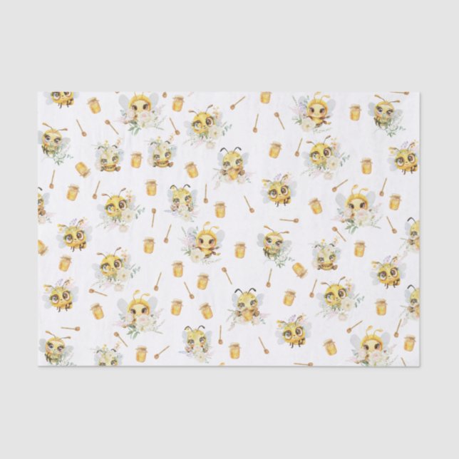 Sweet to Bee' Birthday Gift Tissue Paper (Front)