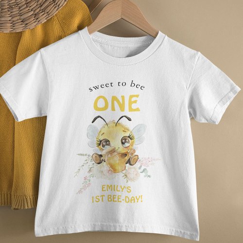 Sweet to Bee ONE 1st Birthday Baby T_Shirt