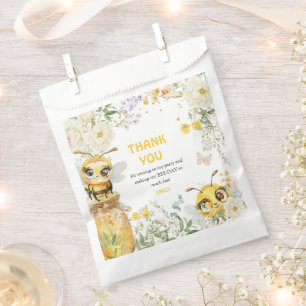 Sweet to Bee ONE' 1st Birthday Thank You Favor Bag