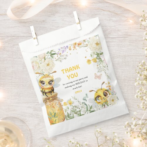 Sweet to Bee ONE 1st Birthday Thank You  Favor Bag