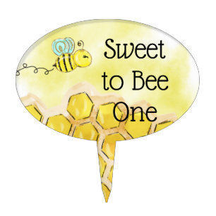 Sweet to Bee One HoneyBee Cake Topper