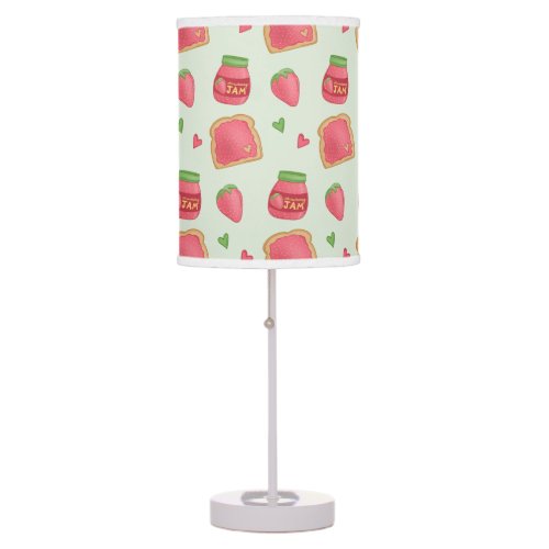 Sweet Toast and Strawberry Jam Table Lamp