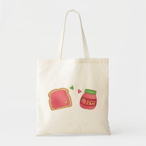 Sweet Toast and Strawberry Jam Tote Bag