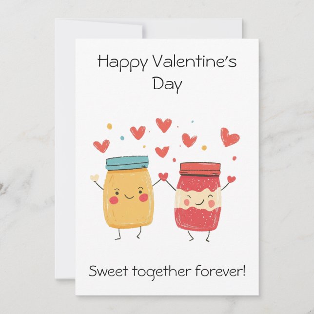 Sweet Together Forever – Cute valentine Card (Front)