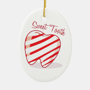 Sweet Tooth Ceramic Ornament