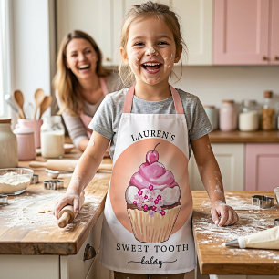 Sweet Tooth Cupcake Cute Bakery Chef Apron