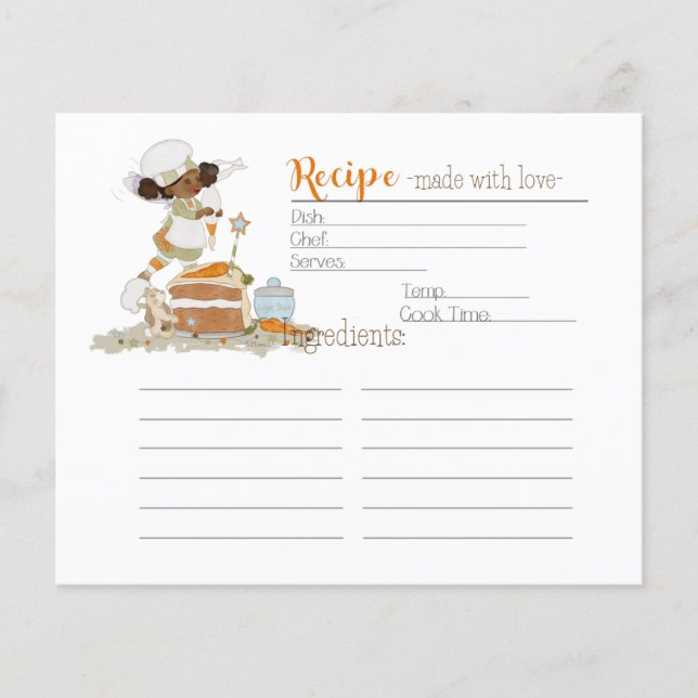 Sweet Tooth Fairy - Dessert Recipe Card (Front)