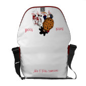 Sweet Tooth Messenger Bag (Back Open)