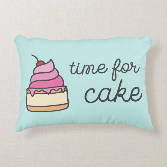 Sweet Tooth: Time for Cake Accent Pillow (Front)