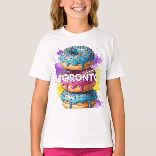  Sweet Toronto, Bright Donuts, by Natasha Us   T-Shirt