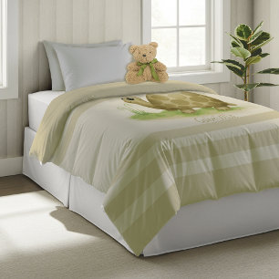 Sweet Tortoise Twin-Size Duvet Cover