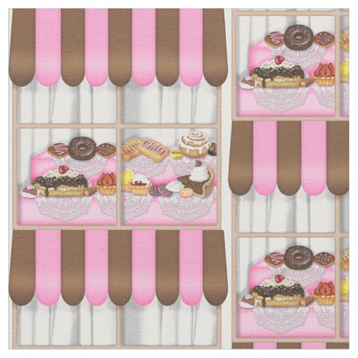 Sweet Treat Bakery window fabric