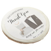Sweet Treat Bride & Groom Wedding Favor Sugar Cookie (Angled)