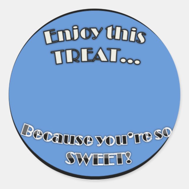 Sweet Treat Classic Round Sticker (Front)