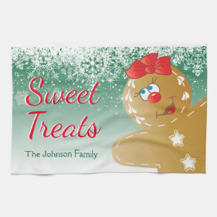 Sweet Treat Gingerbread Man Kitchen Towel