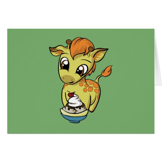 Sweet Treat! Giraffe Cards (Front Horizontal)