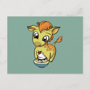 Sweet Treat! Giraffe Postcard