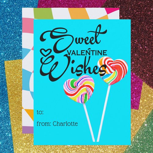 Sweet Treat Kids Valentines Day Classroom Card