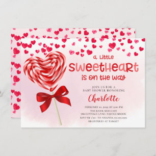 Sweet Treat Little Sweetheart Baby Shower Invitation