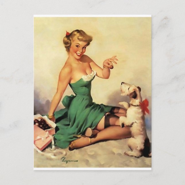 Sweet Treat Pin Up Postcard (Front)
