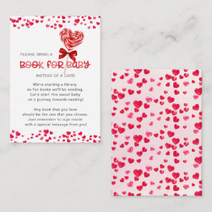 Sweet Treat Sweetheart Shower Book for Baby Enclosure Card