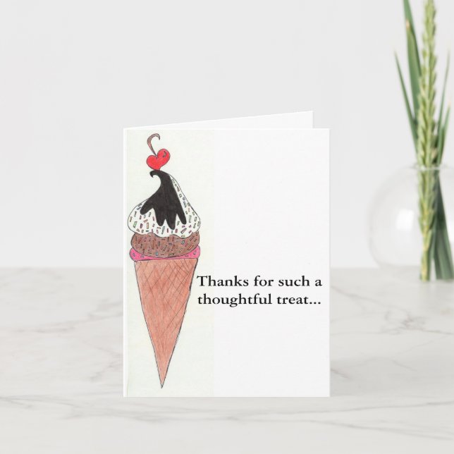 Sweet Treat Thank You Card (Front)
