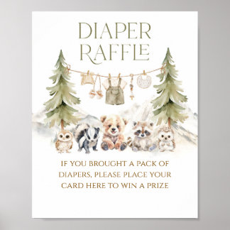 Sweet Treat Woodland Adventure Boy Baby Shower Poster