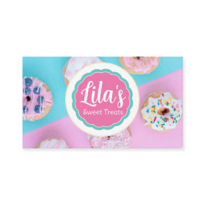 Sweet Treats Baked Goods Logo Photo Custom Business Card