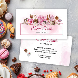 Sweet Treats Bakery Business Card