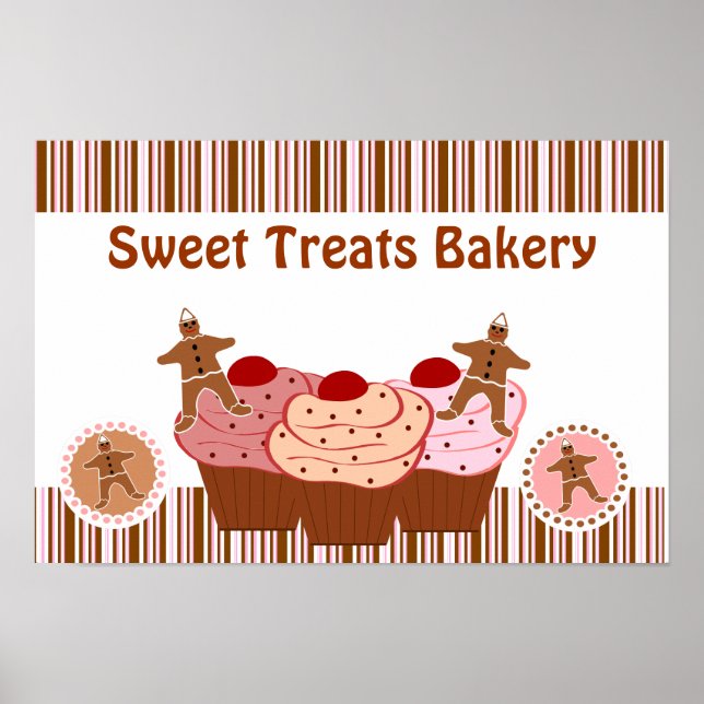 Sweet Treats Bakery Business Poster (Front)