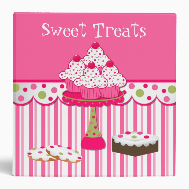 Sweet Treats Bakery Recipe Binder (Front)