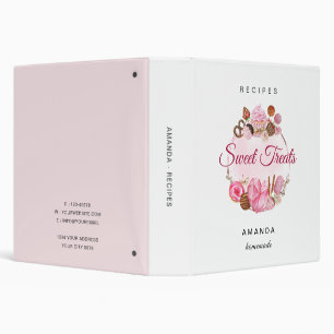 Sweet Treats Bakery Recipes 3 Ring Binder