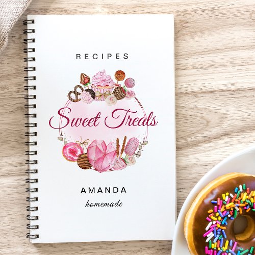 Sweet Treats Bakery Recipes Notebook