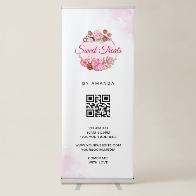 Sweet Treats Bakery  Retractable Banner (Front)