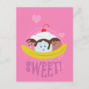 Sweet Treats - Banana Split! Postcard