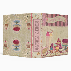 Sweet Treats Beige Binder