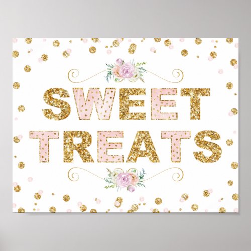 Sweet Treats Birthday Party Dessert Table Sign