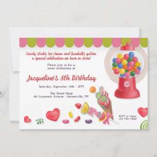 Sweet Treats Birthday Party Invitation