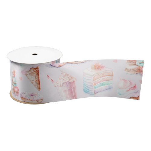 Sweet treats cake birthday party satin ribbon